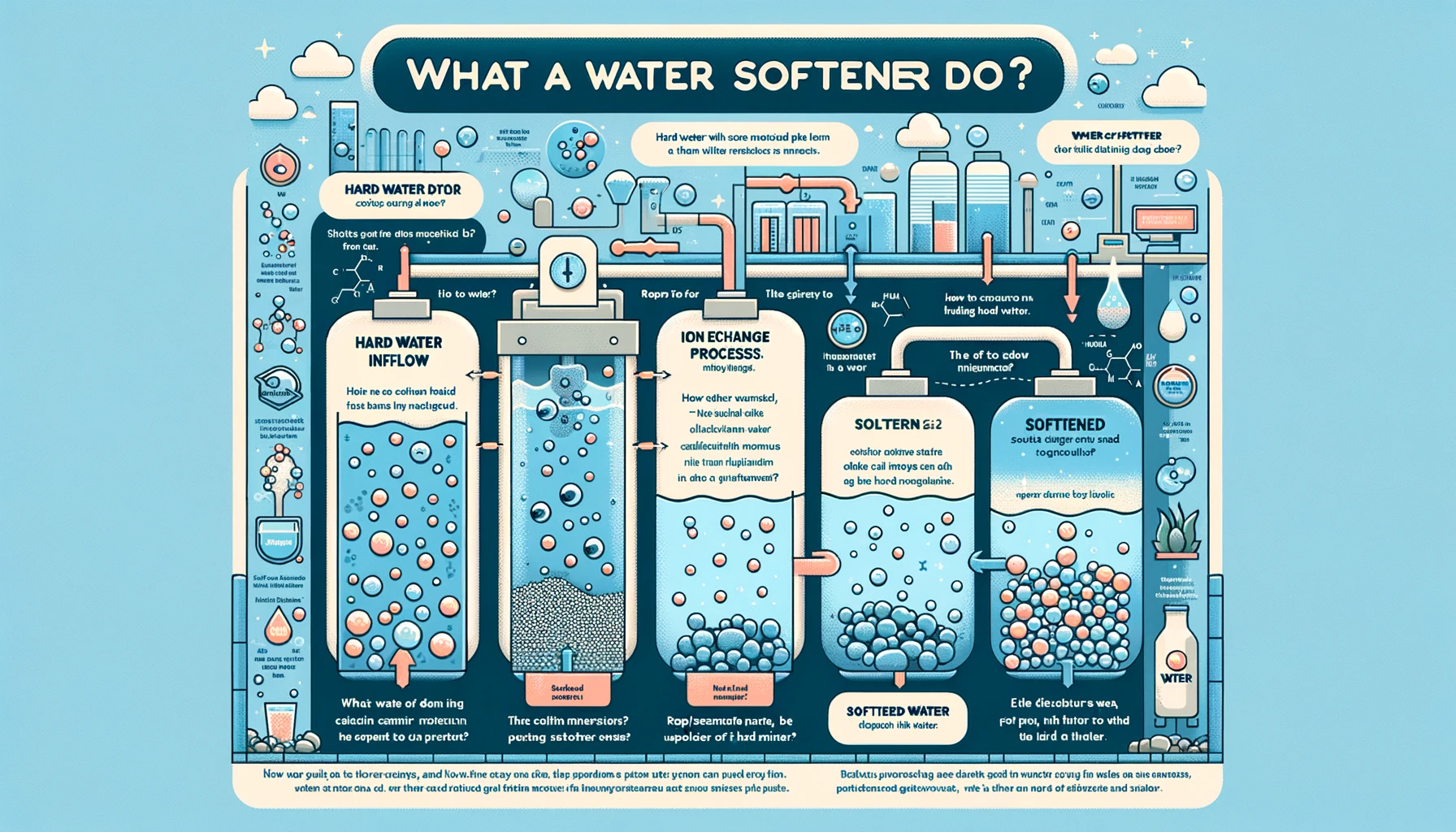 What Does a Water Softener Do infographics
